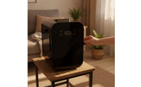 Temperature Controlled Mini Fridge with Digital Display Compact Mini Fridge Two-in-oneUse Portable Refrigerator Quiet for Bedroom