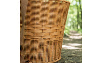 Reinforced Frame Plastic Wicker Pack Basket Adjustable Straps Rattan Design Foraging Basket Ergonomic Design Outdoor Gear Waterproof for Gardeners