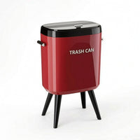 Trash Can with Lid Sturdy Wastebasket Elegant for Bedroom, Bathroom
