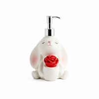 Bunny Pump Bottle Flower Detail Household Item Compact