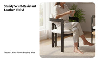 Upholstered Armchair Stylish Padded Rearless Designrear Armchair With Arms Minimalist Design for Adults, Restaurant