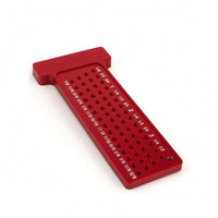 Perforated Woodworking T-Shaped Ruler Ruler Laser Engraved Precision Marking T Rule Long-Lasting Scriber Marking Line Ruler Sturdy for Carpenters