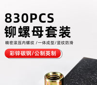 Zinc-Plated Rivet Nut Set