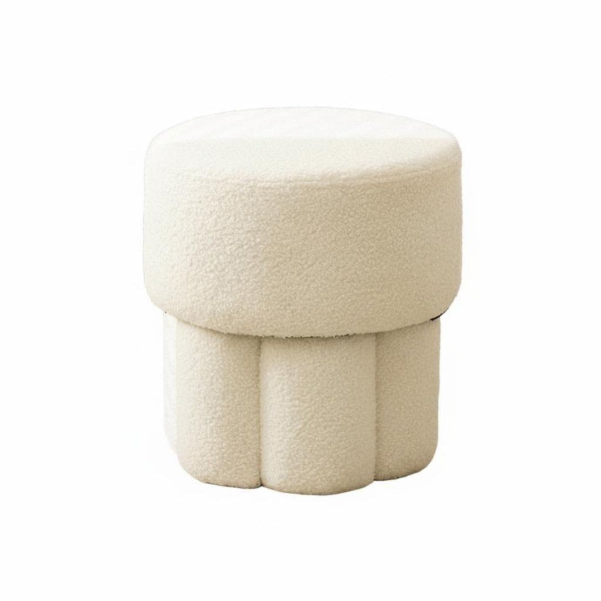Mushroom Pouf Boucle Texture toadstoolShaped Pouf plush feel for Bedroom, Adults