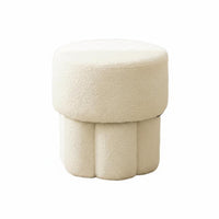 Mushroom Pouf Boucle Texture toadstoolShaped Pouf space-saving Size for Small areas
