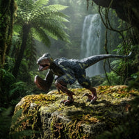 Utahraptor Figurine Detailed Utahraptor Figure Textured Carnivore Toy for Shelf, Desk