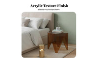 Sofa Side Table Space-Saving Waterfall Side Table Modern Design for Home Office