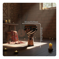 African Hand Drum Drum Easy to Learn   Bright Tone Percussion Instrument for Beginners