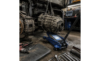 Gearbox Jack with Chain 3-Ton Slim-Profile Gearbox Jack Lift Wheeled Heavy-Duty for Mechanics, Workshop, Garage