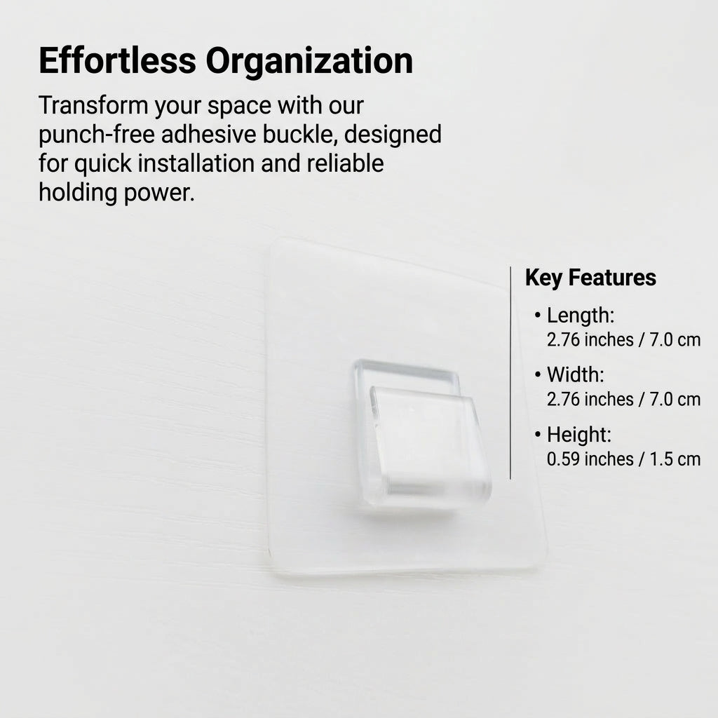 Strong Adhesive Traceless Wall Hooks Heavy Duty No Drill Hanging Hooks, Home Storage Hooks for Apartment Must Haves