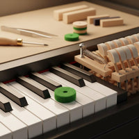 90 Pieces Wool Felt Washer Sound Dampening Piano Felt Washer Easy to Install