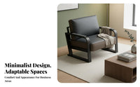 Minimalist Design Sofa and Armchair Suite with Tables Modern Aesthetic Modular Guest Sofa Compact Reception Seating Long-Lasting Frame for Clients, Interior Designers, Business Owners, Waiting Room, Lobby, Hotel