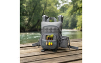 Adjustable Fishing Chest Pack Hands-Unrestricted Chest Bag with Harness Lightweight Breathable for Outdoor Adventures