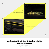 RGB car LED strip, app control