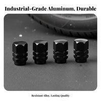 Aluminum Alloy Valve Stem Cap Easy to Install Tire Valve Stem Cap Sturdy Car Accessory for DIY Enthusiasts, Drivers, Vehicle Wheels, Auto Maintenance