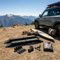 2 Pieces Non-Slip Roof Rack Pads Padded Soft Roof Rack with Straps Easy to Install Universal for Travelers, Outdoor Enthusiasts, Road Trips