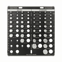 Thread Thread Spacing Gauge Plate Printed Measurements Hardware Tool Polished