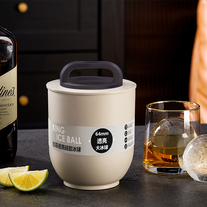 Large Round Ice Ball Maker Silicone Mold for Whiskey - 350ml