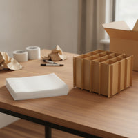 100 Pieces Paper Divider with Compartments Sturdy Interlocking Box Partition Space-Saving Moving Box Dividers for Movers, Packers