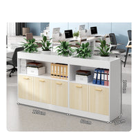 1 Piece Credenza with Planter Office Partition Cabinet Low Profile Filing Cabinet Storage with Engineered Wood Suitable for Office Workspace Privacy Organization