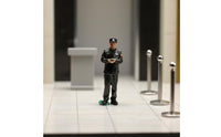 Tiny Security Man Figurine Collectible Item 1 Inch People Figures for Collectors