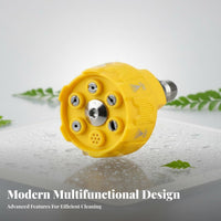 2 Pieces Rustproof 6-in-1 Pressure Washer Nozzle Long-Lasting Construction 6 in 1 Pressure Washer Nozzle Wide Range of Applications