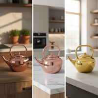 Tea Kettle Fast Heating Tea Pot with Lid Heat Protected Cookware for Kitchen