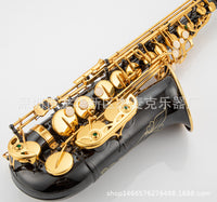 OEM AS-82Z Eb Alto Saxophone, Brass, Black Nickel Gold Finish, with Hard Case