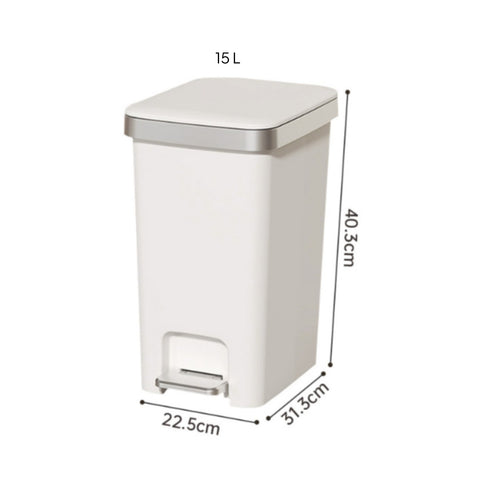 Step Pedal Trash Can with Lid Pedal Trash Can Large Capacity for Living Room