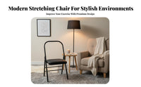 Flexibility Chair Thickened Steel Tube Folding Flexibility Chair Foldable Design Fitness Equipment for Beginners, Seniors