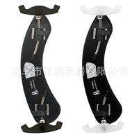 Violin Shoulder Rest with Pad, 4/4-4/3 and 1/2-1/4 Sizes, Black and White