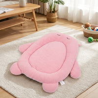 Cartoon Dog Bed, Calming Cat Bed for Anxious Pets, Washable Oval Dog Beds 56x49cm, Soft Polyester Fibre