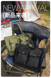 跨境简约休闲旅行袋户外登山露营斜挎收纳袋大容量轻便运动单肩包