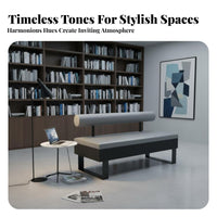 Upholstered Booth and Chair Combo Minimalist Design Padded Dining Seat Sturdy Construction High-Density Foam for Milk Tea Shop