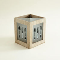 Vintage Cutlery Storage Box for Kitchen Countertop, Buffet
