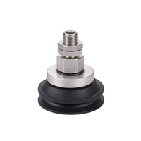 Suction Cup with Metal Plate Industrial Bellows Suction Cup Two-Tone Durable for Automation, Material Handling