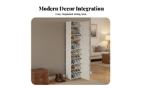 Space-Saving Narrow Shoe Cabinet Easy to Assemble Multi-Tier Shoe Shelf Sturdy Home Furniture Strong Load-Bearing for Apartment Dwellers, Homeowners, Families, Hallway, Small Areas, Closet, Bedroom