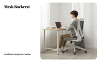 Reclining Mesh Office Chair with Footrest 360-relaxsign and engineeringgree rotate Computer Seat