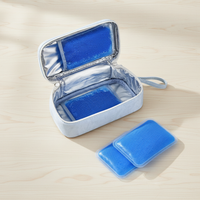 Portable Insulin Cooler Bag with Ice Packs for Medication and Breast Milk Storage