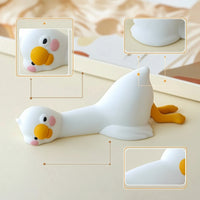 Cute Screen Perch Ornament Cartoon Duck Ornament Playful Mini Duck Figurine Compact for Drivers