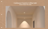 Frameless Curved COB Spotlight, Anti-Glare, Adjustable LED
