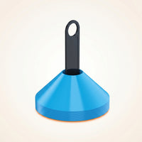24 Pieces Plastic Cone with Handle Slim Agility Cone Compact Sports Equipment Multi-Sport for Coaches, Athletes, Trainers, Soccer Training, Obstacle Courses