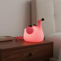 Rechargeable Flamingo Lamp Auto-Shut Timer Flamingo Night Light for Bedroom