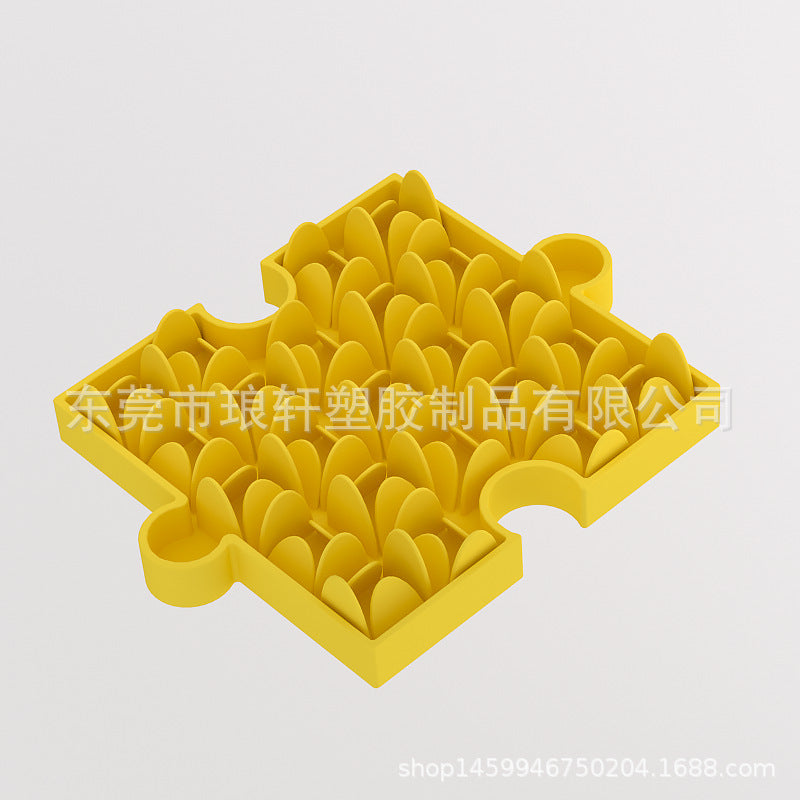 Yellow / Puzzle Food Plate
