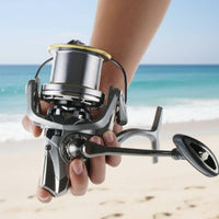 Metal Fishing Reel 6+1 Bearings Big Game Rotating Reel 25 Kg Drag for Anglers
