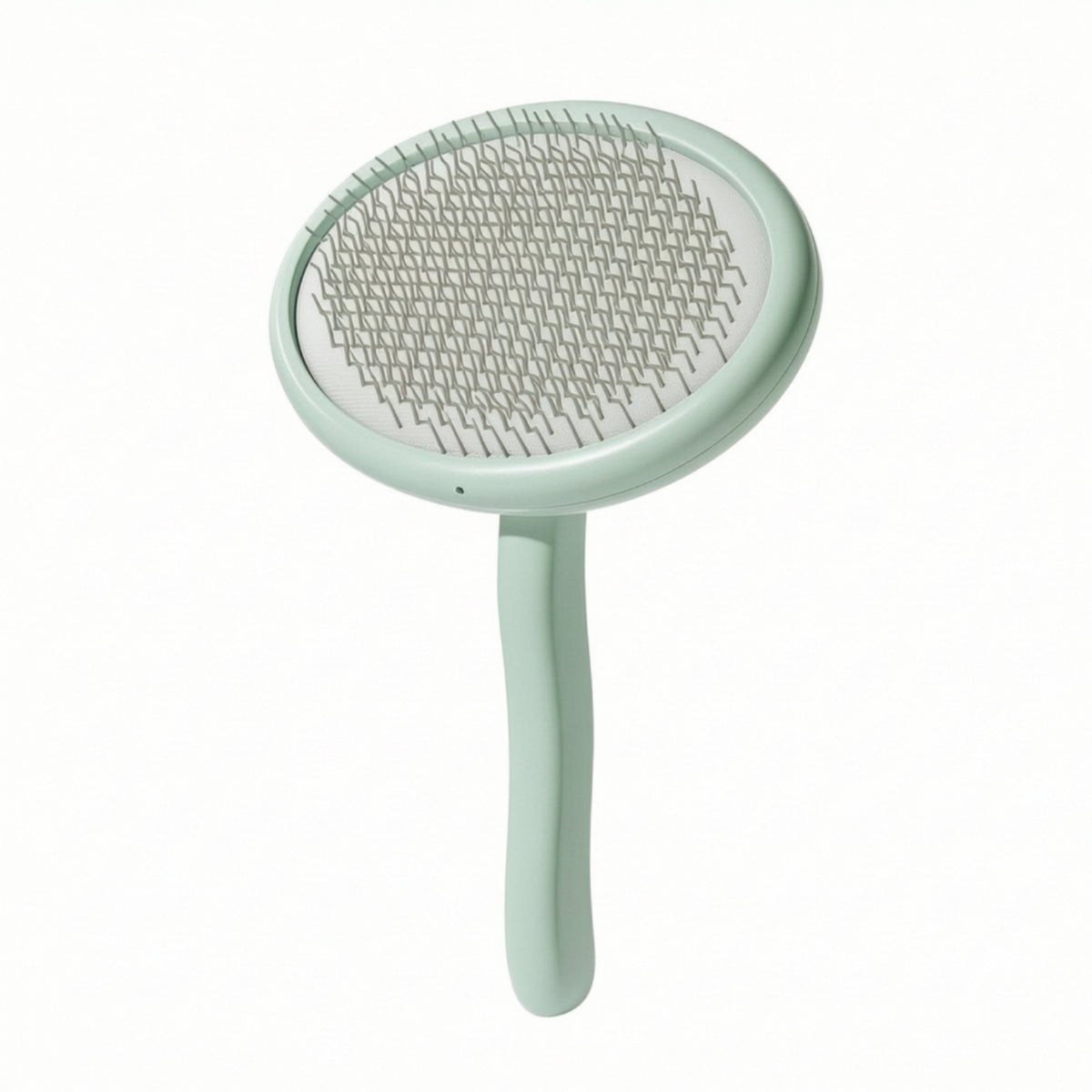 Slicker Brush Curved-Handle Grooming Brush Ergonomic for Cats, Pet Owners