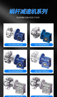 Xinshan HS010 Piston Pneumatic Motor Reducer Low Speed High Torque Explosion-Proof Stepless Speed Reversible