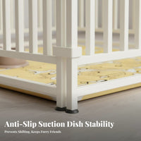 Customizable Suction Pad Fence Anti-Push Design Pet Containment System Reinforced rods Tooleffortless Assembly for Doorway
