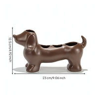 Dachshund-Shaped Toothbrush Holder Whimsical Toothbrush Holder with Compartments Versatile Washroom Accessory for Kids, Vanity