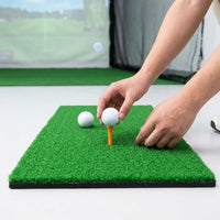 Golf Practice Mat, 30cm, Shot Mat, For Practice, Artificial Turf, Rubber Base, Portable